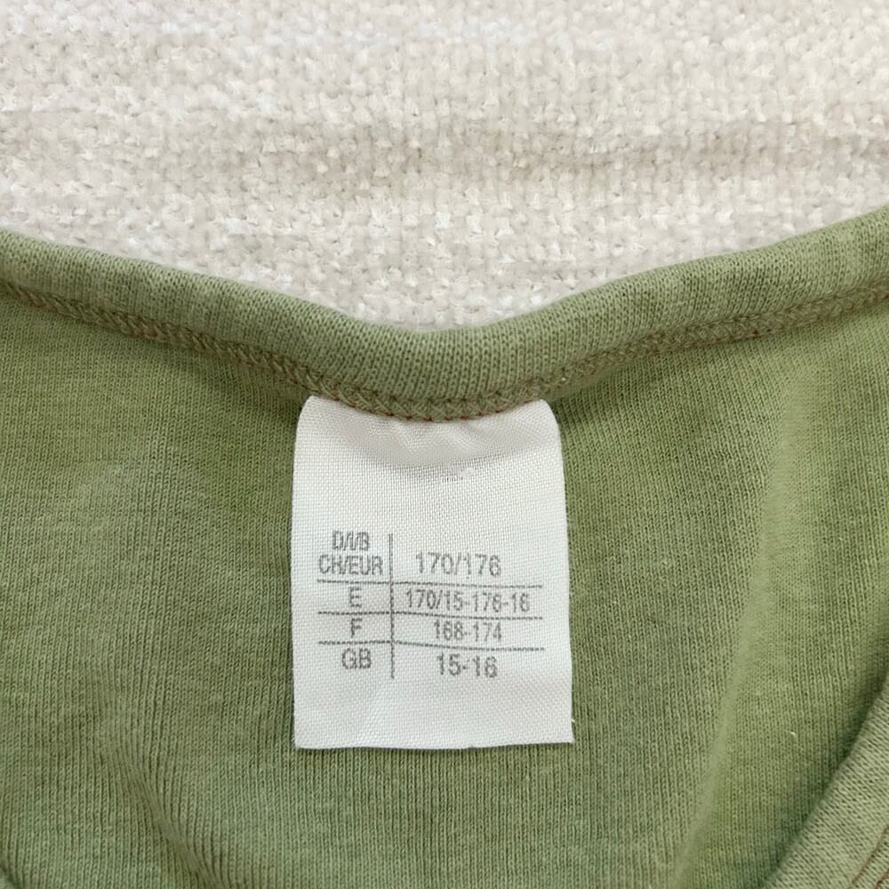 Green sleeveless t shirt tank top - Picture 3 of 10